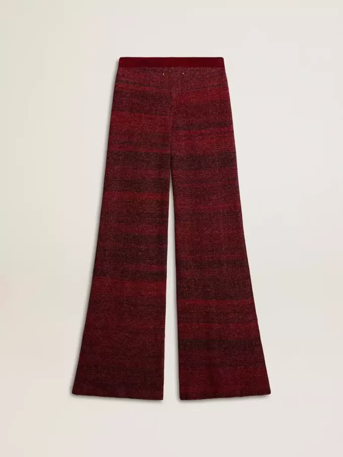 Baumwollhose mit unregelmäßigen Streifen Baumwollhose mit unregelmäßigen Streifen