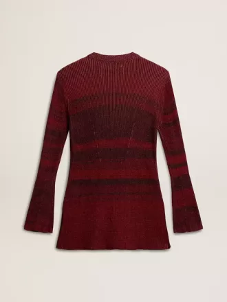 Baumwollkleid mit unregelmäßigen Streifen