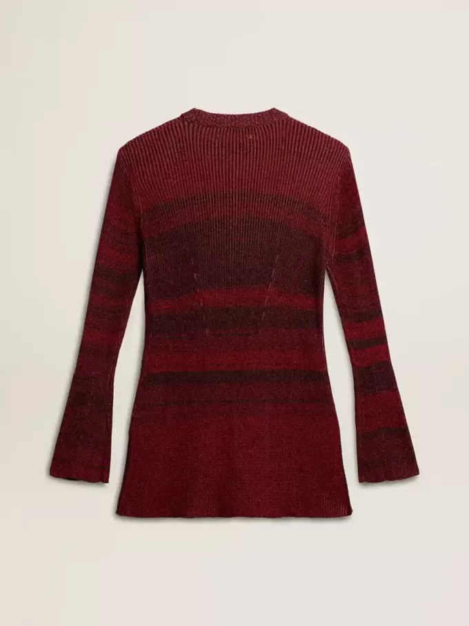 Baumwollkleid mit unregelmäßigen Streifen