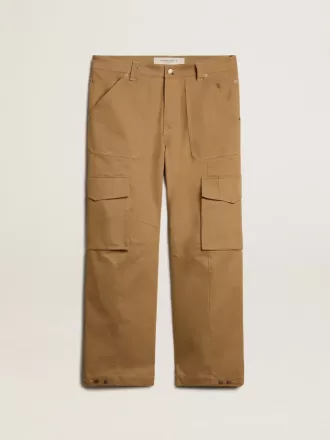 Beige-Khaki-Cargohose