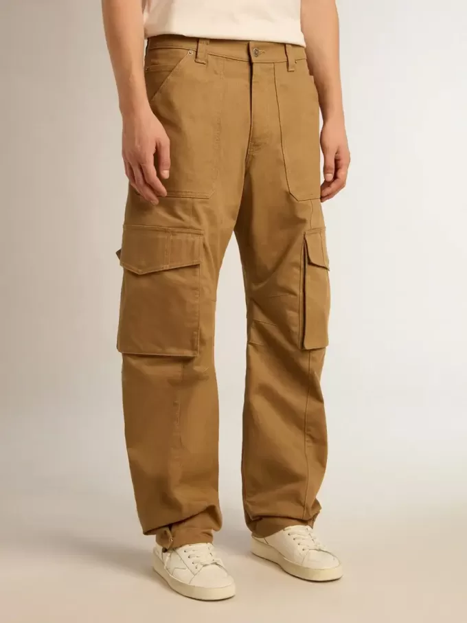 Beige-Khaki-Cargohose Beige-Khaki-Cargohose