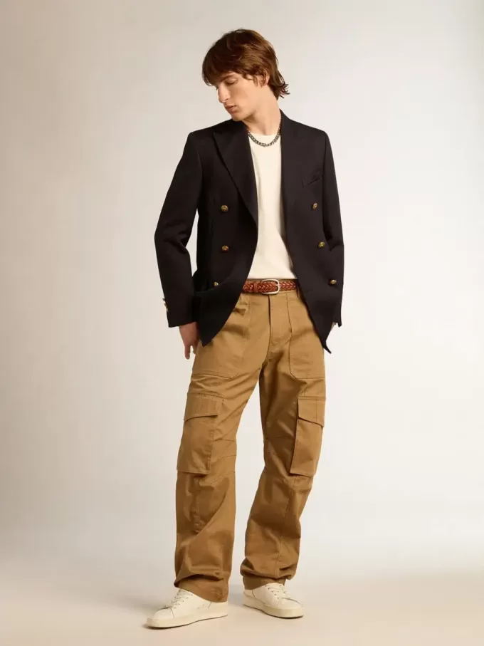 Beige-Khaki-Cargohose Beige-Khaki-Cargohose