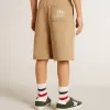 Beigefarbene Baumwollshorts für Jungen