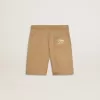 Beigefarbene Baumwollshorts für Jungen
