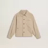 Beigefarbene Kinderjacke mit bunten Sprenkeln Beigefarbene Kinderjacke mit bunten Sprenkeln