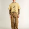 Beiger Herrenpullover mit gesticktem Logo Beiger Herrenpullover mit gesticktem Logo