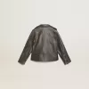 Bikerjacke für Jungen aus Distressed-Leder Bikerjacke für Jungen aus Distressed-Leder