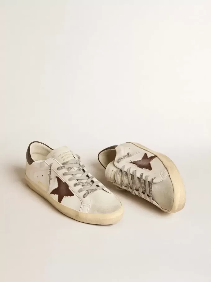 Bio-basierter Super-Star für Herren mit Canvas-Stern und dunkelbrauner Leder-Fersenlasche Bio-basierter Super-Star für Herren mit Canvas-Stern und dunkelbrauner Leder-Fersenlasche