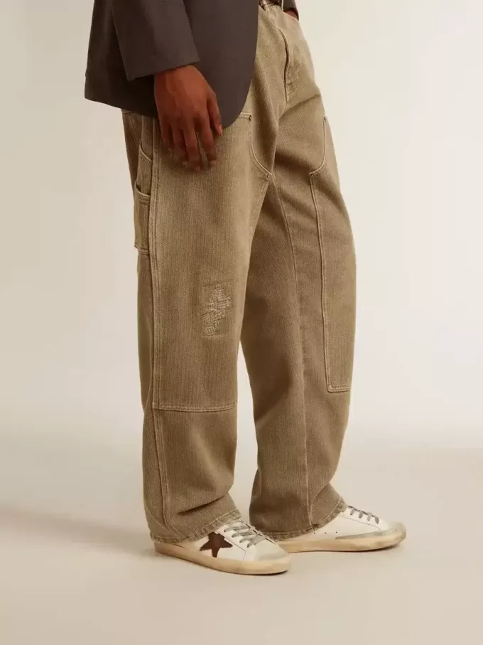 Bio-basierter Super-Star für Herren mit Canvas-Stern und dunkelbrauner Leder-Fersenlasche Bio-basierter Super-Star für Herren mit Canvas-Stern und dunkelbrauner Leder-Fersenlasche