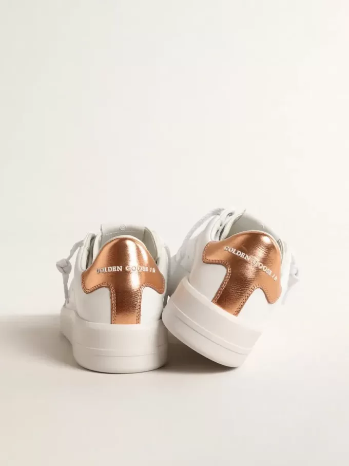 Biobasierte Purestar für Damen mit bronzefarbenem Metallic-Lederabsatz