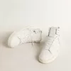 Biobasierter Mid-Stardan für Damen mit weißem Stern und Fersenlasche Biobasierter Mid-Stardan für Damen mit weißem Stern und Fersenlasche
