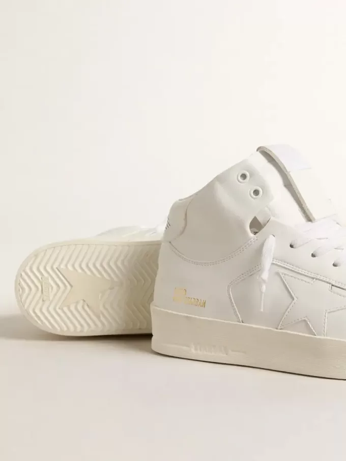Biobasierter Mid-Stardan für Damen mit weißem Stern und Fersenlasche Biobasierter Mid-Stardan für Damen mit weißem Stern und Fersenlasche