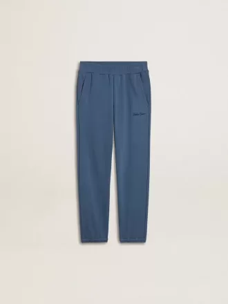 Blaue Jogginghose für Kinder mit Stickerei