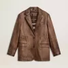 Braune Lederjacke für Damen Braune Lederjacke für Damen