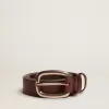 Brauner Houston-Gürtel aus gewaschenem Leder Brauner Houston-Gürtel aus gewaschenem Leder