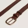 Brauner Houston-Gürtel aus gewaschenem Leder Brauner Houston-Gürtel aus gewaschenem Leder