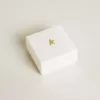 Buchstabe E-Anhänger aus goldfarbenem Messing mit Kristallen