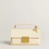 Buchstabe E-Anhänger aus goldfarbenem Messing mit Kristallen