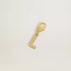 Buchstabe L-Anhänger aus goldfarbenem Messing mit Kristallen