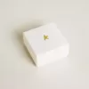 Buchstabe C-Anhänger aus goldfarbenem Messing mit Kristallen