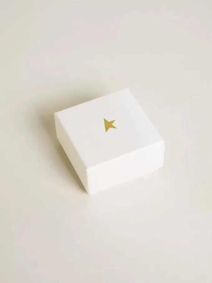 Buchstabe S-Anhänger aus goldfarbenem Messing mit Kristallen