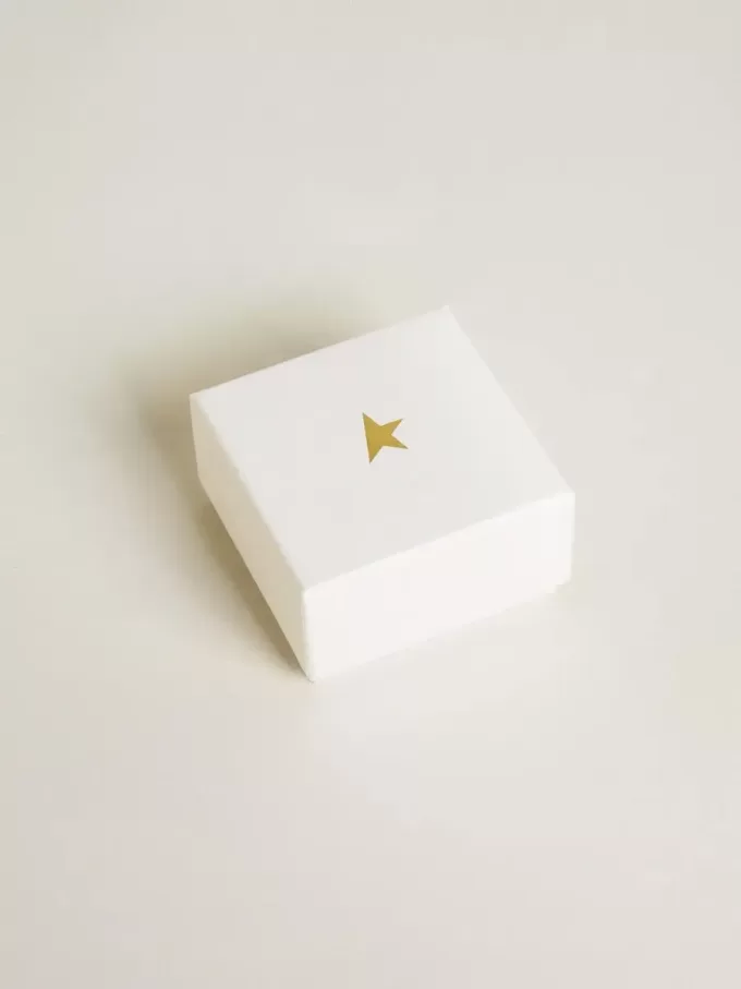 Buchstabe V-Anhänger aus goldfarbenem Messing mit Kristallen