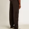 Cargohose aus schwarzem Ripstop-Nylon