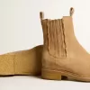 Chelsea-Stiefel aus tabakfarbenem Wildleder