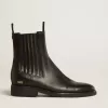 Chelsea-Stiefel für Damen aus schwarzem Leder Chelsea-Stiefel für Damen aus schwarzem Leder