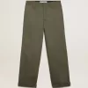 Chinos in Militärgrün aus der Golden Collection