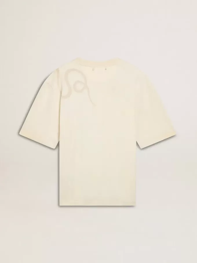 CNY T-Shirt in Relaxed Fit, gewaschenes Weiß CNY T-Shirt in Relaxed Fit, gewaschenes Weiß