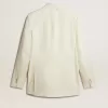 Cremefarbener Zweireiher-Blazer für Herren Cremefarbener Zweireiher-Blazer für Herren