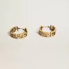 Creolen in Antikgold mit Forever For You-Schriftzug Creolen in Antikgold mit Forever For You-Schriftzug