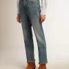 Cropped-Jeans für Damen mit mittlerer Waschung Cropped-Jeans für Damen mit mittlerer Waschung