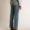 Cropped-Jeans für Damen mit mittlerer Waschung Cropped-Jeans für Damen mit mittlerer Waschung