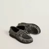 Cruise Teen Loafer aus schwarzem Leder mit Used-Look Cruise Teen Loafer aus schwarzem Leder mit Used-Look