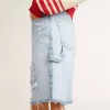 Damen-Bermudashorts aus Denim mit Used-Effekt Damen-Bermudashorts aus Denim mit Used-Effekt