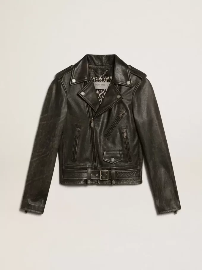 Damen-Bikerjacke aus Leder Damen-Bikerjacke aus Leder