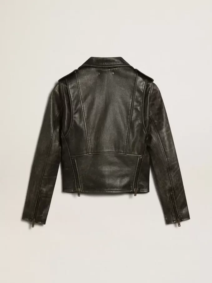 Damen-Bikerjacke aus Leder Damen-Bikerjacke aus Leder