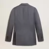 Damen-Blazer mit doppelter Knopfleiste in Babyblau