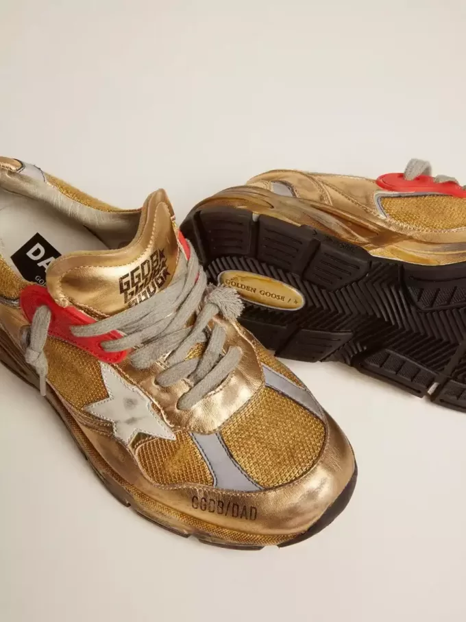 Damen Dad-Star Gold mit weißem Stern