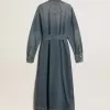 Damen-Hemdkleid aus Denim mit Gürtel