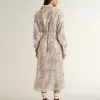 Damen-Hemdkleid mit mehrfarbigem Blumenprint aus Pailletten