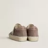 Damen-Hi-Star aus Wildleder mit silbernem Lederstern und Leder-Fersenlasche Damen-Hi-Star aus Wildleder mit silbernem Lederstern und Leder-Fersenlasche