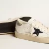 Damen-Hi-Star mit blauem Glitzerstern und platinfarbenem Glitzer-Fersenlasche Damen-Hi-Star mit blauem Glitzerstern und platinfarbenem Glitzer-Fersenlasche