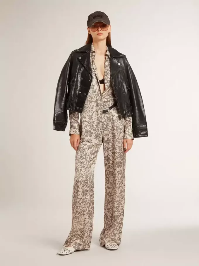 Damen-Jogginghose mit Blumenprint