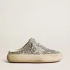 Damen-Sabot „Space-Star” in Glitzeroptik mit eisgrauem Stern und Lasche Damen-Sabot „Space-Star” in Glitzeroptik mit eisgrauem Stern und Lasche