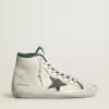 Damen-Sneaker Francy LTD aus Nappaleder mit grünem Gummister Damen-Sneaker Francy LTD aus Nappaleder mit grünem Gummister