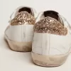 Damen-Sneaker Old School mit goldenem Stern aus laminiertem Leder