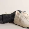 Damen-Sneaker „Running Sole LTD” aus Nappaleder mit Stern aus Wildleder und goldener Fersenlasche